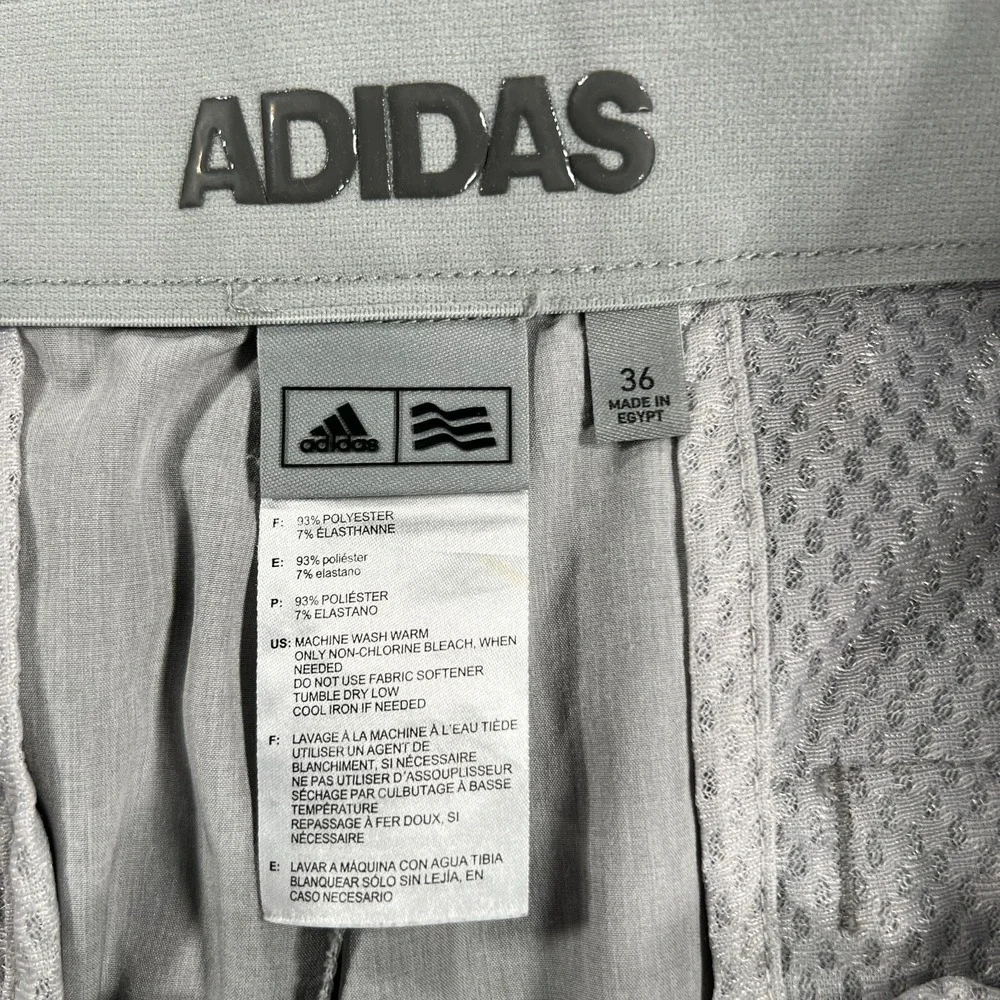 Adidas Golf‎ Shorts Mens Size 36 Gray Chino Casual Outdoor Lightweight Vacation